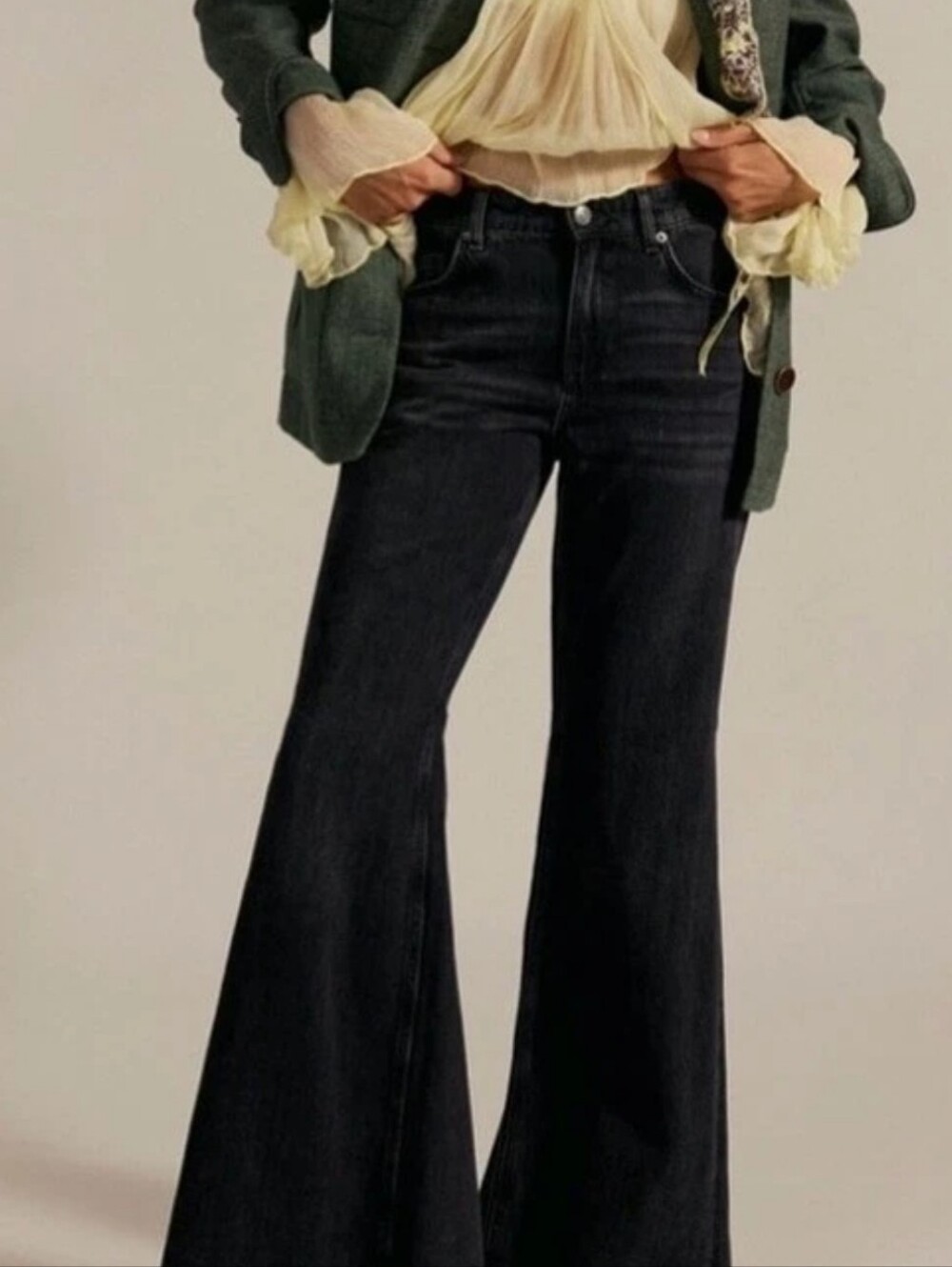 We The Free By Free People Live Wire Flare Jeans *25  *NWT - Picture 2 of 5